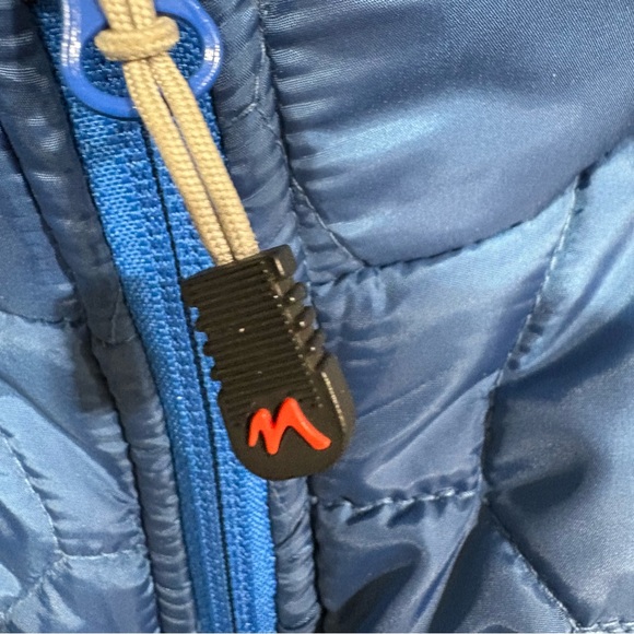Marker Men’s Blue Quilted Padded Full Zip Coat Jacket Size XXL Font Zip Pockets - Picture 5 of 13